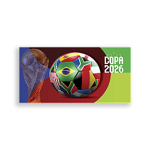 Capa Painel Retangular Sublimado - Copa Do Mundo