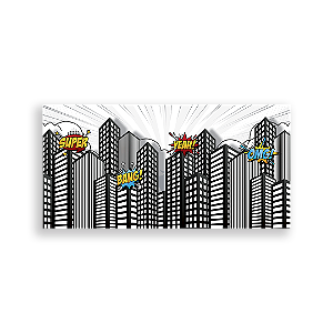 Capa Painel Retangular Sublimado - Cidade Herois