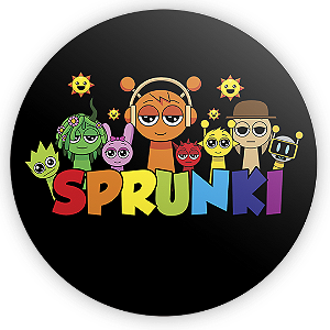 Capa Painel Redondo Sublimado - Sprunki