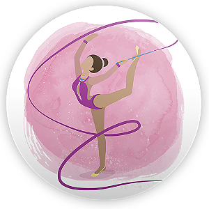 Capa Painel Redondo Sublimado - Ginástica