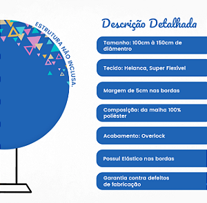 Capa Painel Redondo Sublimado - Girassol Floral