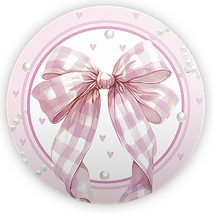 Capa Mini Painel Sublimado - Laços Rosa