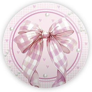 Capa Mini Painel Sublimado - Laços Rosa
