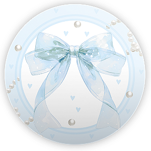 Capa Mini Painel Sublimado - Laços Azul