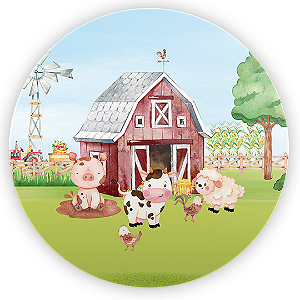 Capa Mini Painel Sublimado - Fazendinha