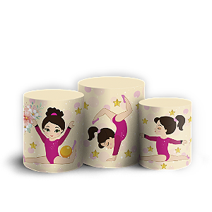 Capas Trio Cilindro Sublimado Vest Facil - Ginástica