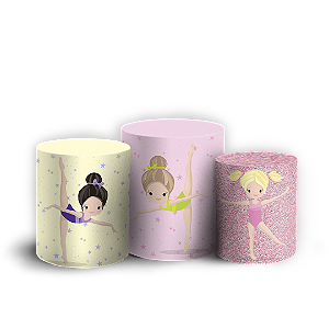 Capas Trio Cilindro Sublimado Vest Facil - Ginástica