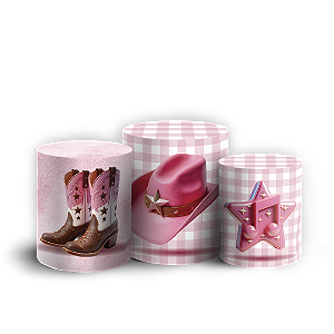 Capas Trio Cilindro Sublimado Vest Facil - Boiadeira