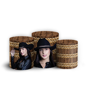 Capas Trio Cilindro Sublimado Vest Facil - Boiadeira