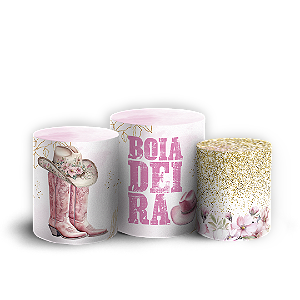 Capas Trio Cilindro Sublimado Vest Facil - Boiadeira