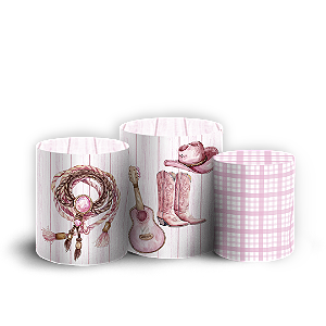 Capas Trio Cilindro Sublimado Vest Facil - Boiadeira