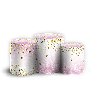 Capas Trio Cilindro Sublimado Vest Facil - Aniversário