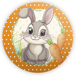 Capa Painel Redondo Sublimado - Pascoa