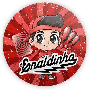 Capa Painel Redondo Sublimado - Enaldinho