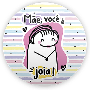 Capa Painel Redondo Sublimado - Mãe