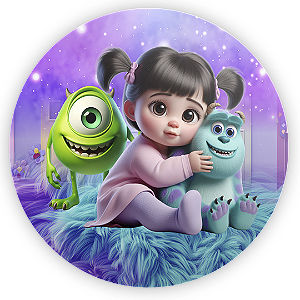 Capa Mini Painel Sublimado - Monstros Sa