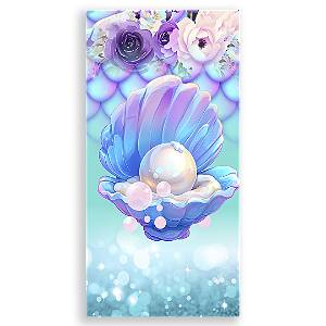 Capa Faixa Lateral Sublimado - Sereia Princesa Ariel