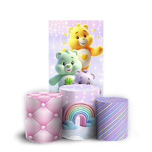 Capas Faixa Lateral e Trio Cilindro Sublimado Vest Facil - Ursinhos Carinhosos