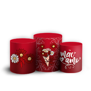 Capas Trio Cilindro Sublimado Vest Facil - Dia das Mães