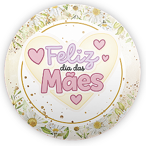 Capa Painel Redondo Sublimado - Dias das Mães