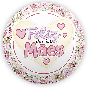 Capa Painel Redondo Sublimado - Dias das Mães