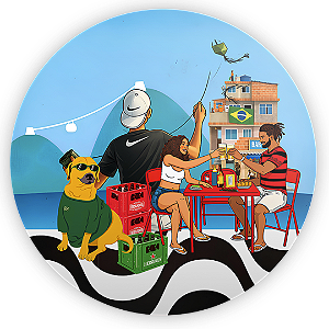 Capa Painel Redondo Sublimado - Brasilidade