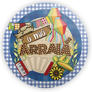 Capa Mini Painel Sublimado - Festa Junina