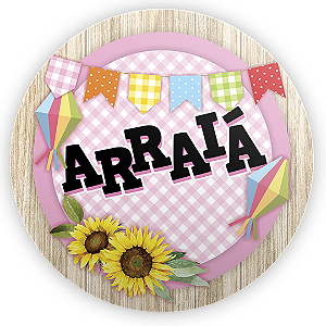 Capa Mini Painel Sublimado - Festa Junina