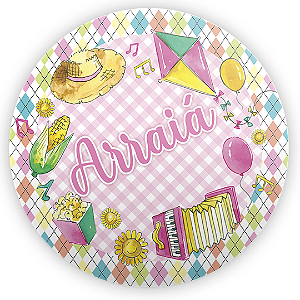 Capa Mini Painel Sublimado - Festa Junina