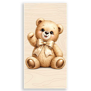 Capa Faixa Lateral Sublimado - Ursinha Marrom