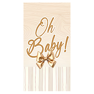 Capa Faixa Lateral Sublimado - Ursinha Marrom