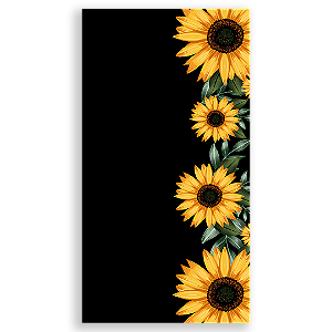 Capa Faixa Lateral Sublimado - Girassol Floral