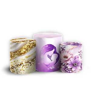 Capas Trio Cilindro Sublimado Vest Facil - Dia Das Mães