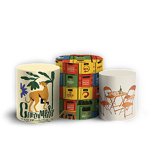 Capas Trio Cilindro Sublimado Vest Facil - Brasilidade