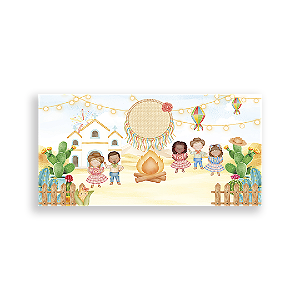 Capa Painel Retangular Sublimado - Festa Junina