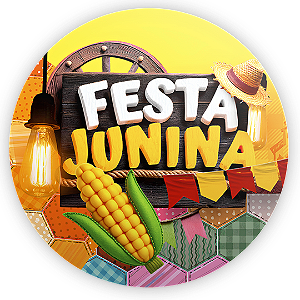 Capa Mini Painel Sublimado - Festa Junina