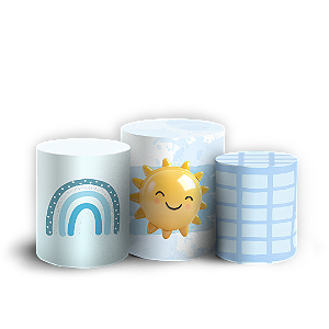 Capas Trio Cilindro Sublimado Vest Facil - Volta Ao Sol