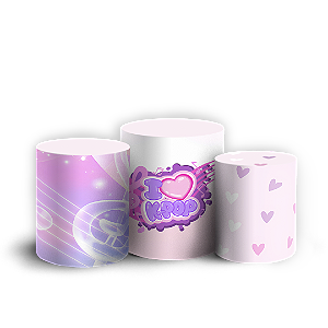 Capas Trio Cilindro Sublimado Vest Facil - Guerreiras Do K-Pop