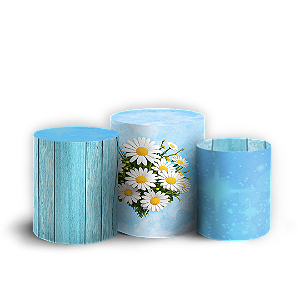 Capas Trio Cilindro Sublimado Vest Facil - Dia Das Mães