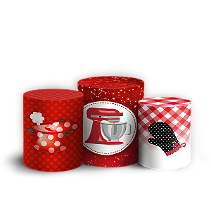 Capas Trio Cilindro Sublimado Vest Facil - Chá De Cozinha