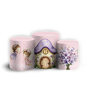 Capas Trio Cilindro Sublimado Vest Facil - Fadinha