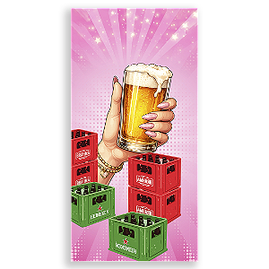 Capa Faixa Lateral Sublimado - Copo De Mocinha Cerveja