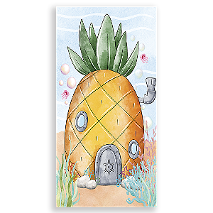 Capa Faixa Lateral Sublimado - Bob Esponja