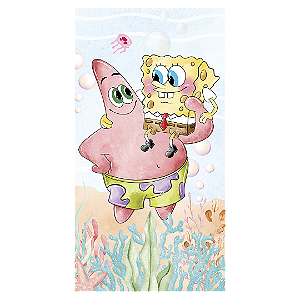 Capa Faixa Lateral Sublimado - Bob Esponja