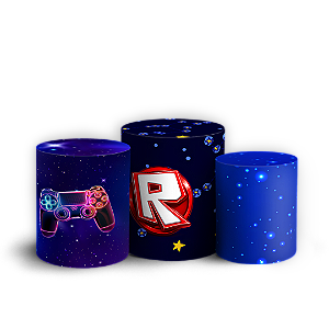 Capas Trio Cilindro Sublimado Vest Facil - Roblox