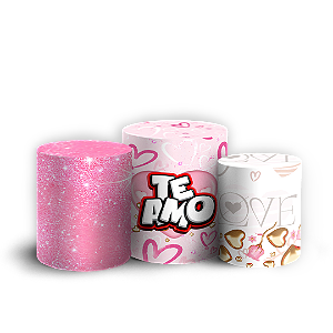 Capas Trio Cilindro Sublimado Vest Facil - Namorados