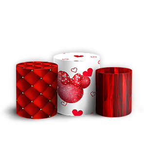 Capas Trio Cilindro Sublimado Vest Facil - Minnie
