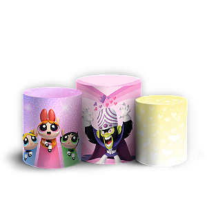 Capas Trio Cilindro Sublimado Vest Facil - Meninas Super Poderosas