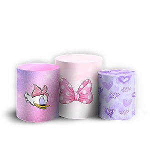 Capas Trio Cilindro Sublimado Vest Facil - Margarida