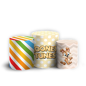 Capas Trio Cilindro Sublimado Vest Facil - Lonney Tunes Baby